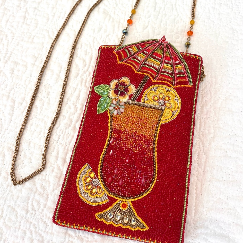 Beaded Cocktail cross-body and clutch purse, NWT!
